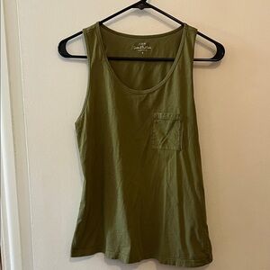 J. Crew Olive Green Tank Top small